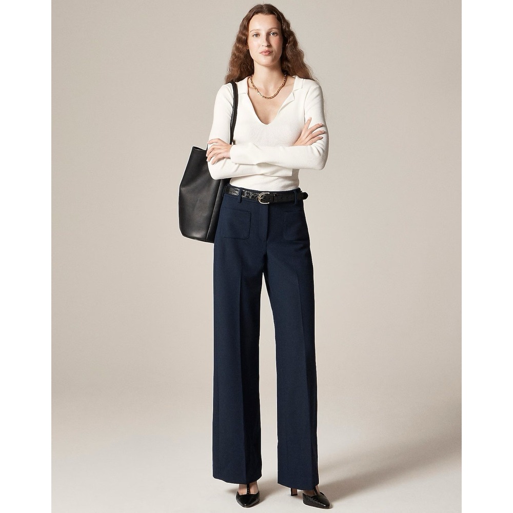 J CREW Carolina pant in four-season stretch Navy Size 00 NWT $158 CP150